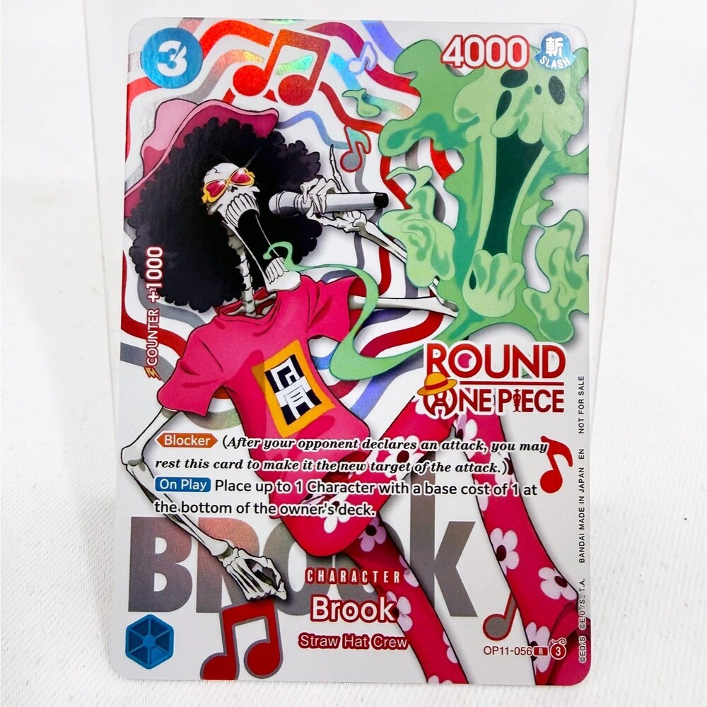 One Piece x Round 1 Collab BROOK OP11-056 ENGLISH Promo Card